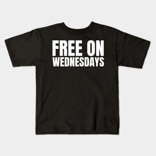 Free On Wednesdays 2024 Election Funny Trump Biden Kids T-Shirt